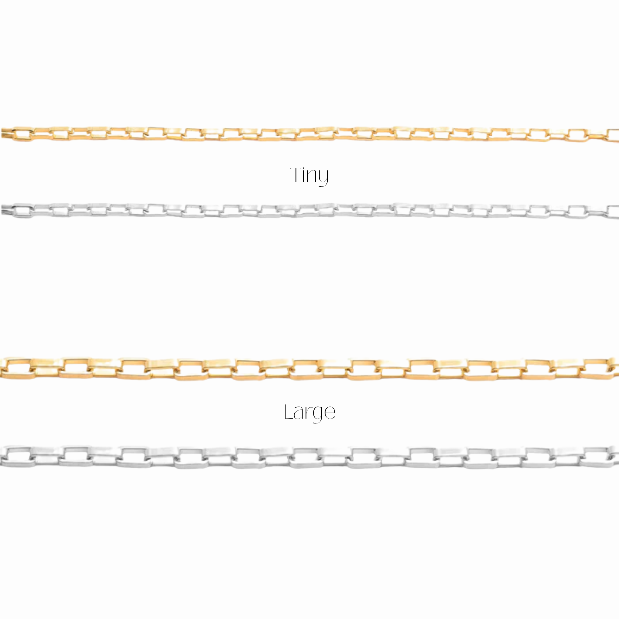 Lolani - Paperclipkette - Tiny/Large