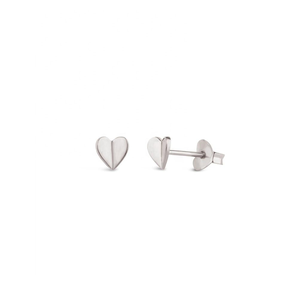 Vichy Heart Stud