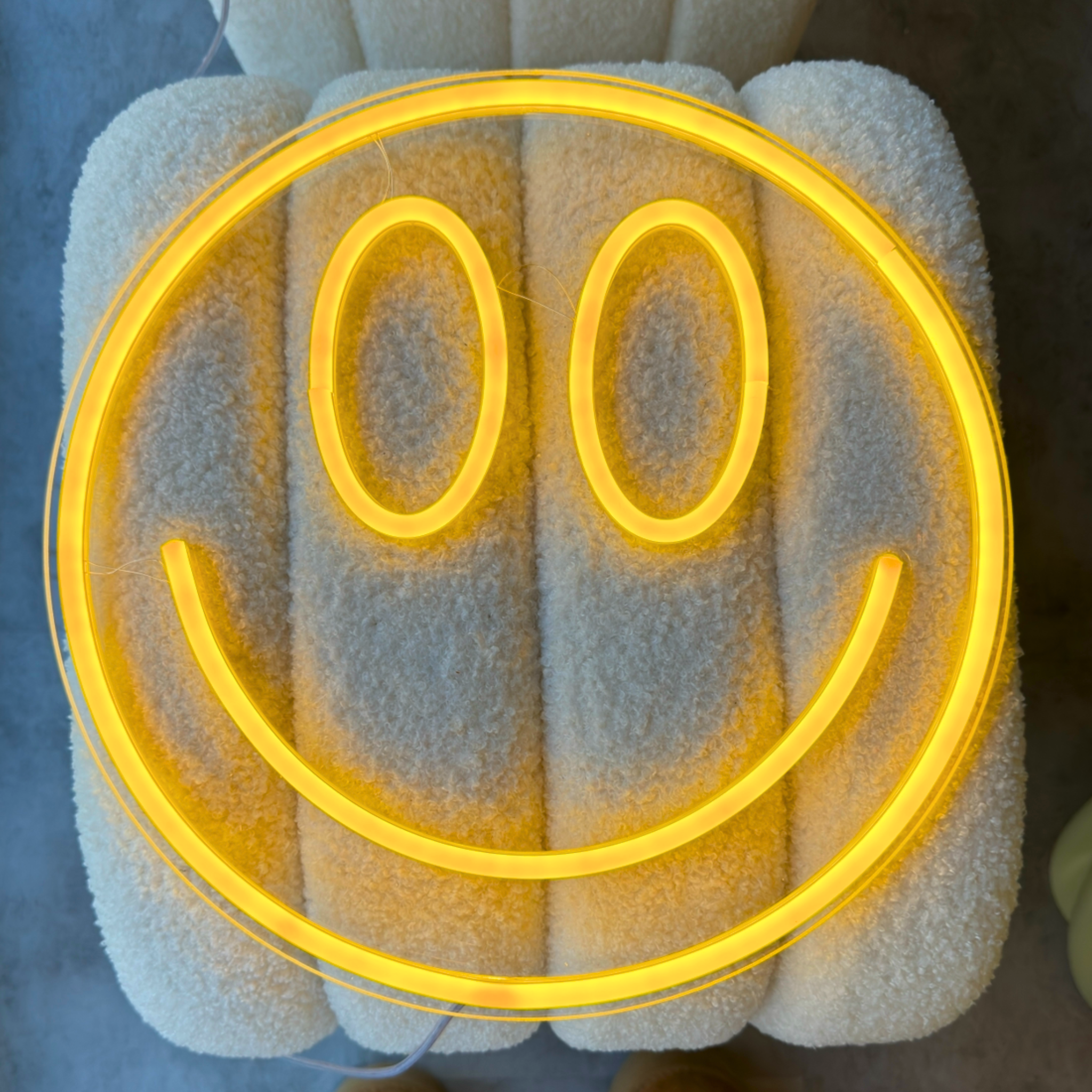 Neon Light Smiley Face