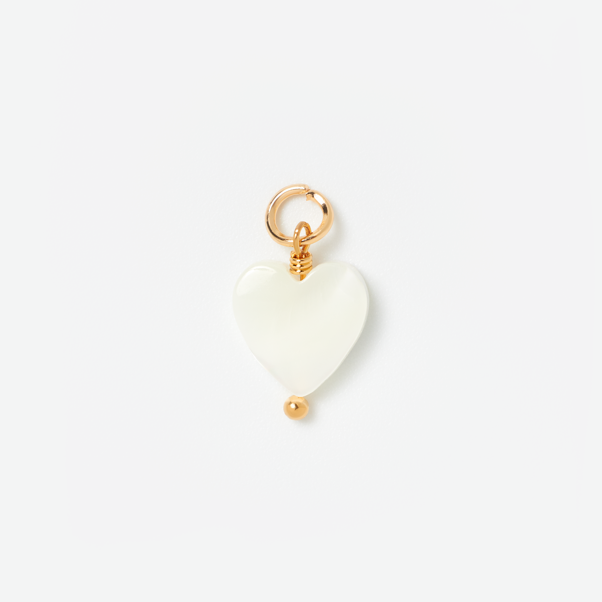 Heart Charm Perlmutt