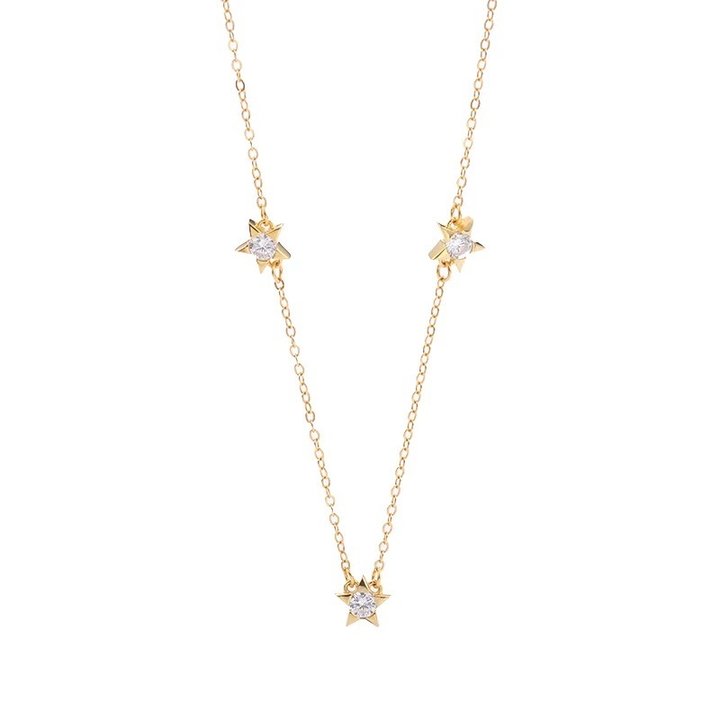 Triple Star Necklace