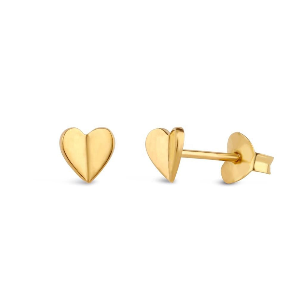 Vichy Heart Stud